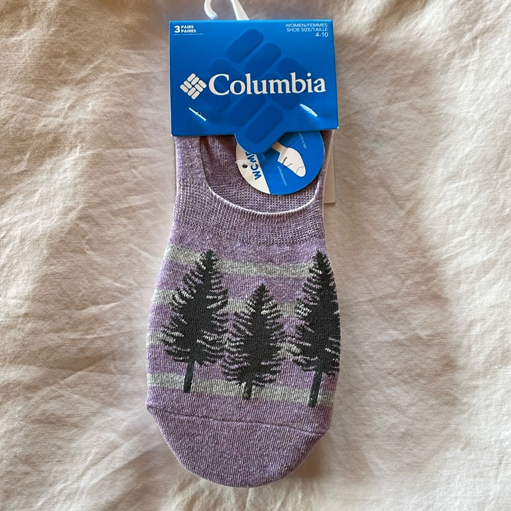 3 pairs Columbia no show womens socks